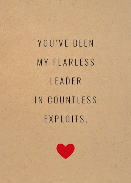 Plain spoken - bridesmaid card