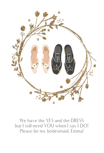 Together - Tarjeta Dama de honor