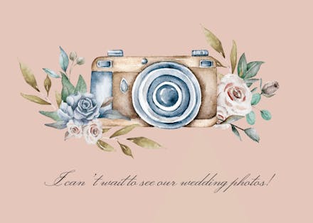 Shutterbug - bridesmaid card