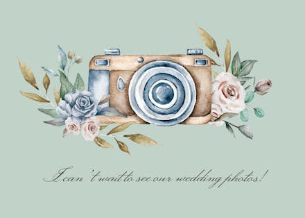 Shutterbug - bridesmaid card