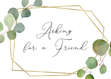 Simplicity - Bridesmaid Card