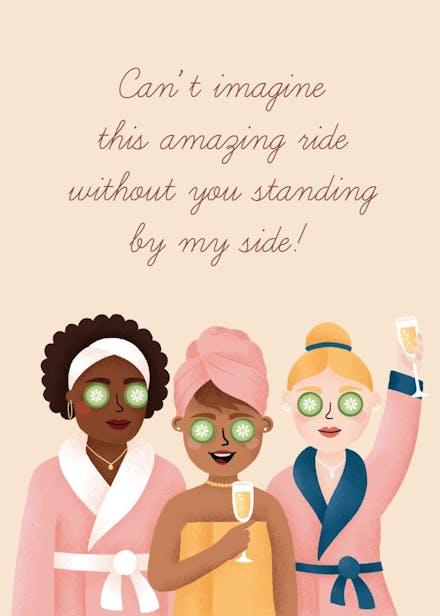 The chosen bridesmaid - bridesmaid card