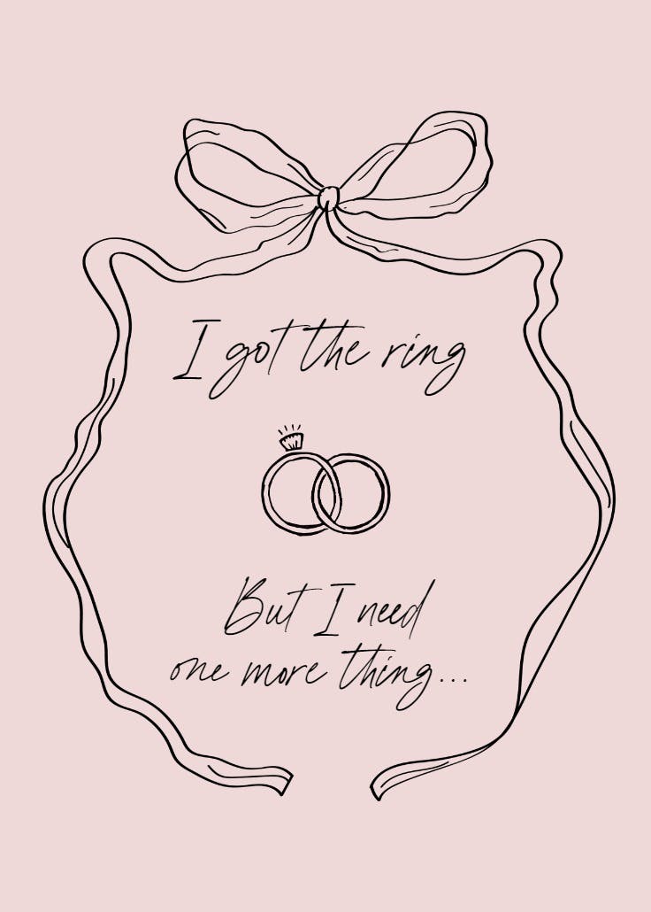 Tie the knot - bridesmaid card