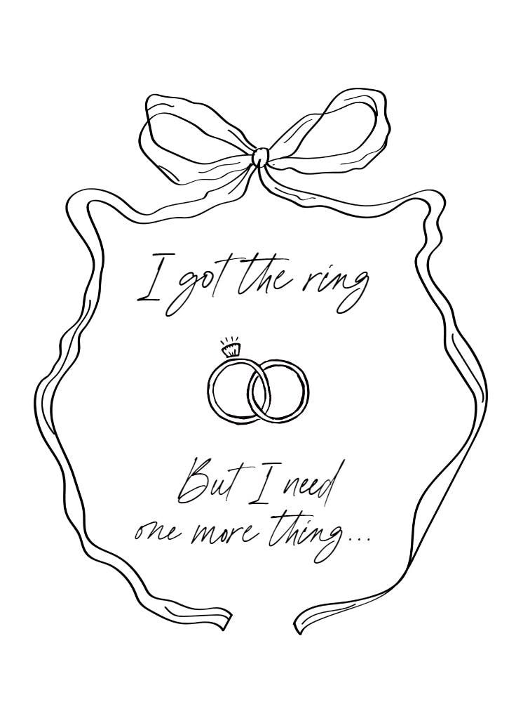 Tie the knot - bridesmaid card