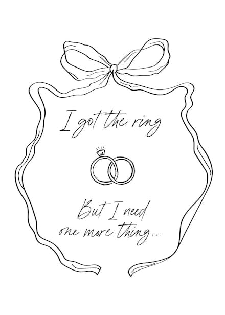Tie the knot - bridesmaid card