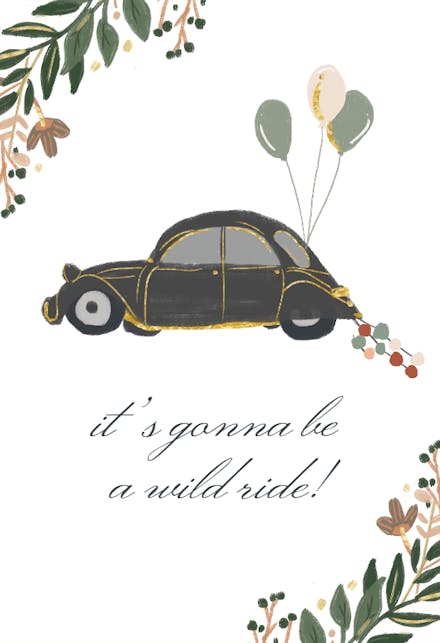 Wild Ride - Bridesmaid Card
