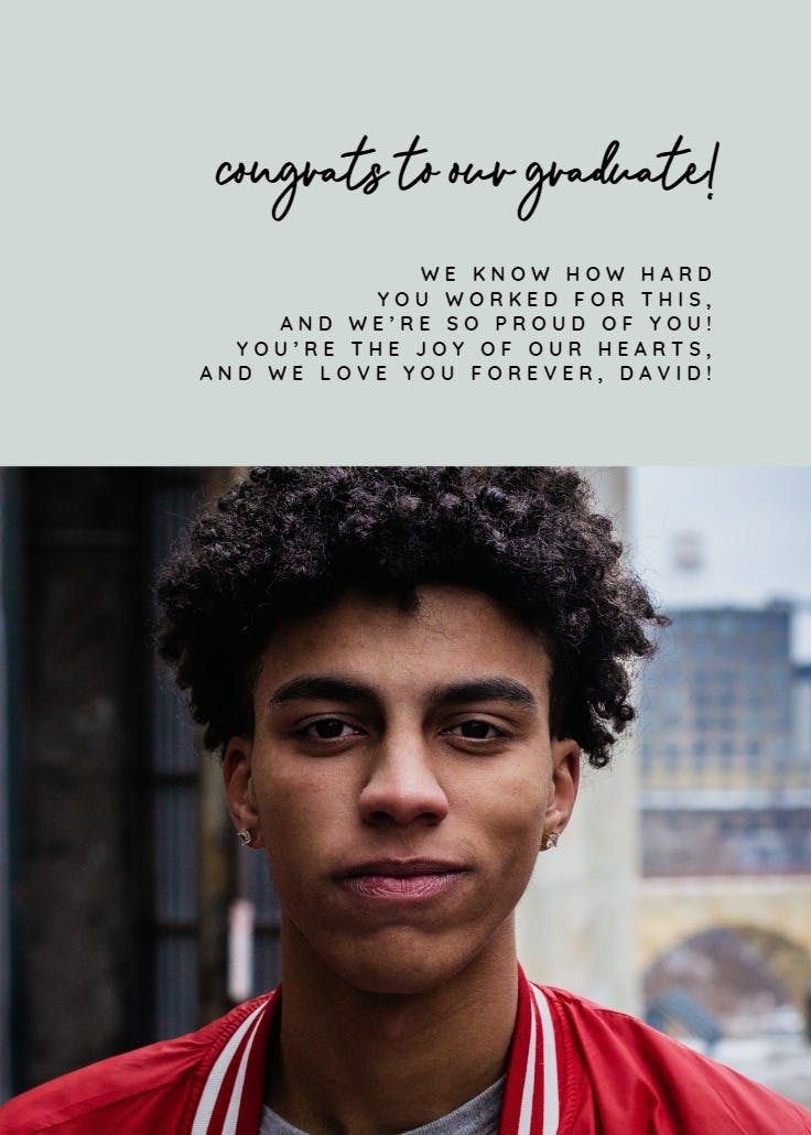 All smiles - tarjeta de graduación