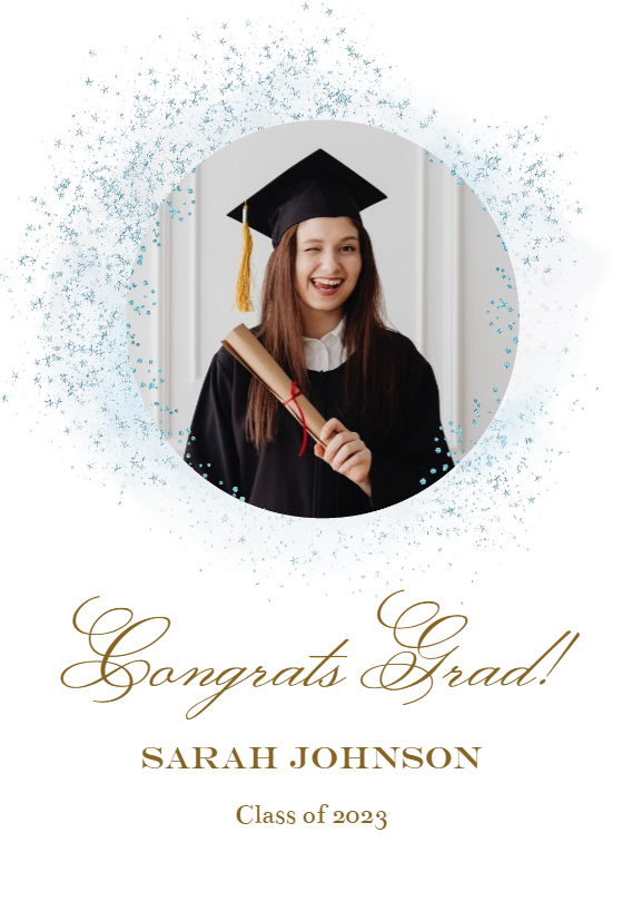 Blush Gold Spots - Graduation Card | Greetings Island