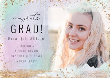 Brush Work - Graduation Card