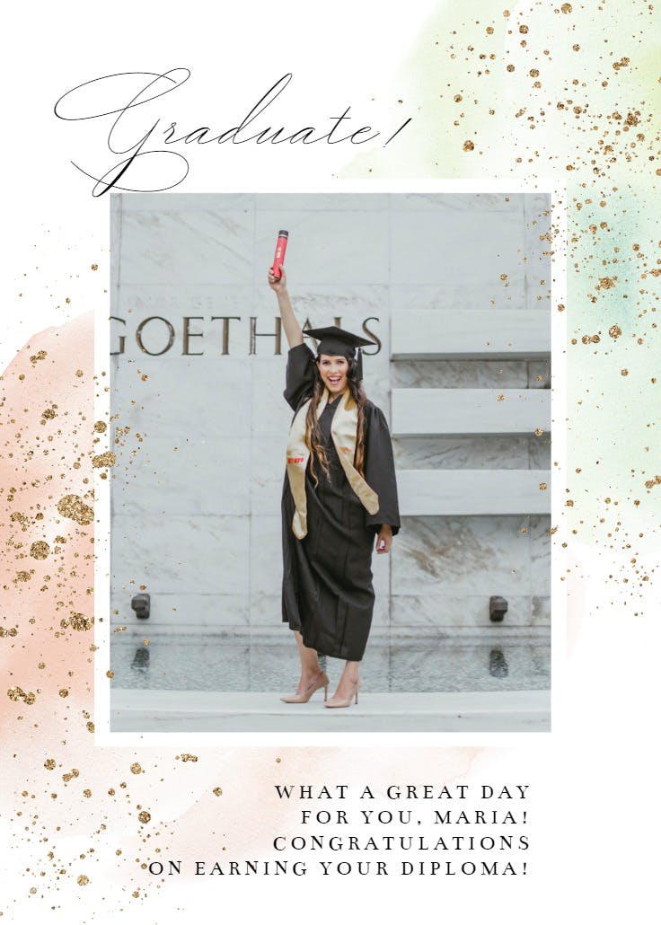 Capping the year - graduation card