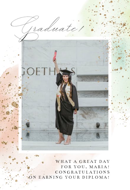 Capping the Year - Graduation Card