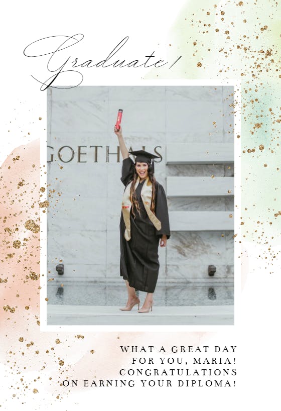 Capping the year - graduation card