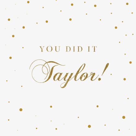 Congratufetti - graduation card