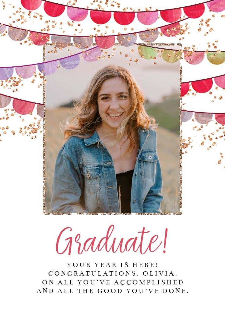 Congratulations fiesta flags - graduation card