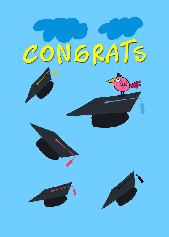 Congratulations graduate - free occasions card -