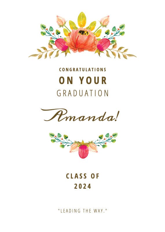 Dream pursuit - graduation card