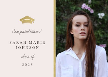 Golden Line - Graduation Card