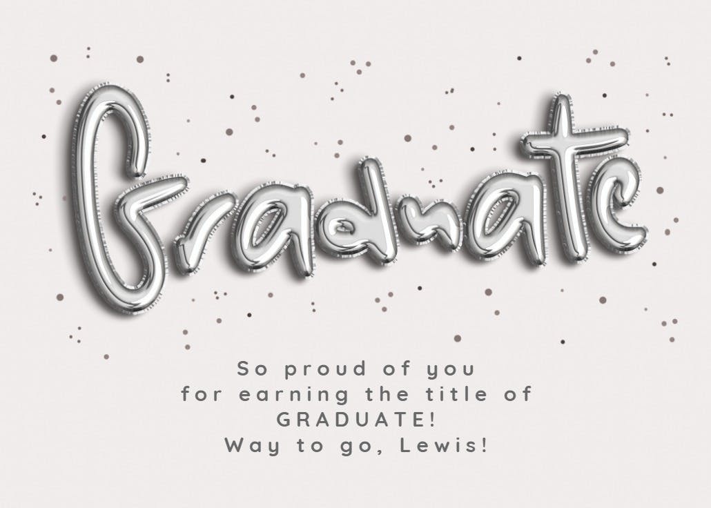 Grad vocab - graduation card