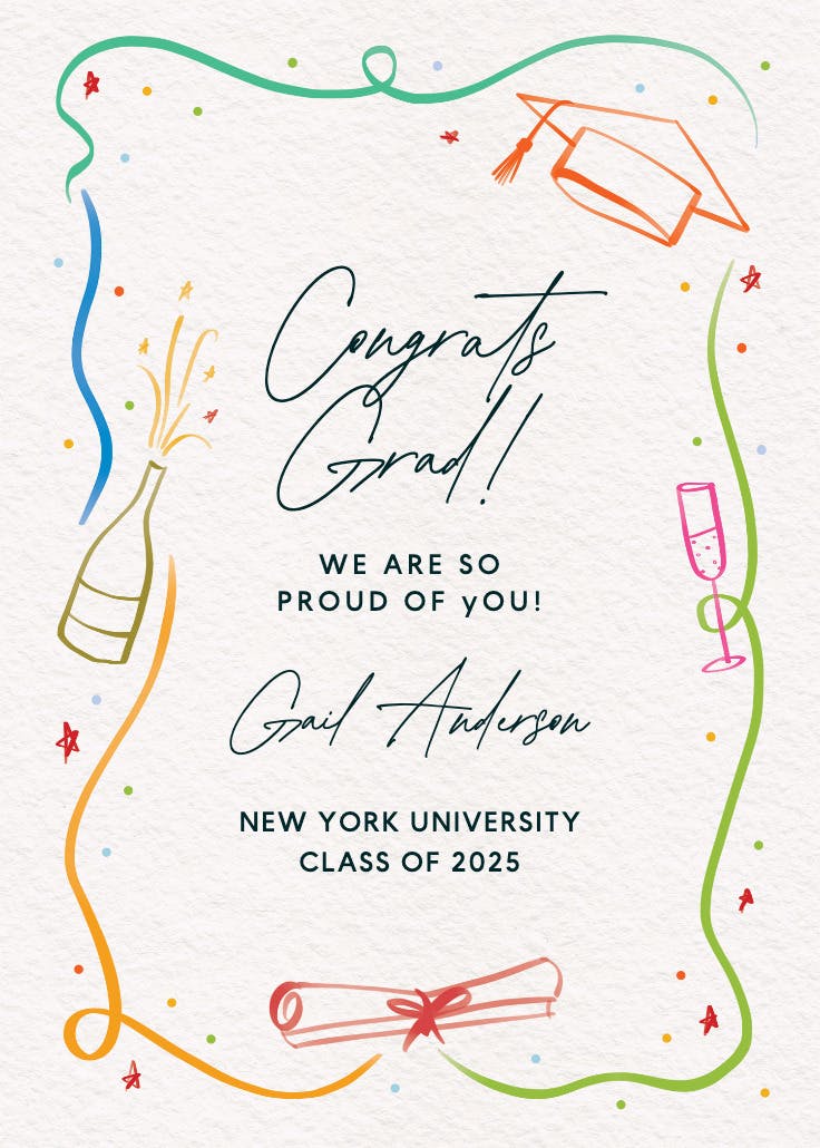 Grand achievement - graduation card