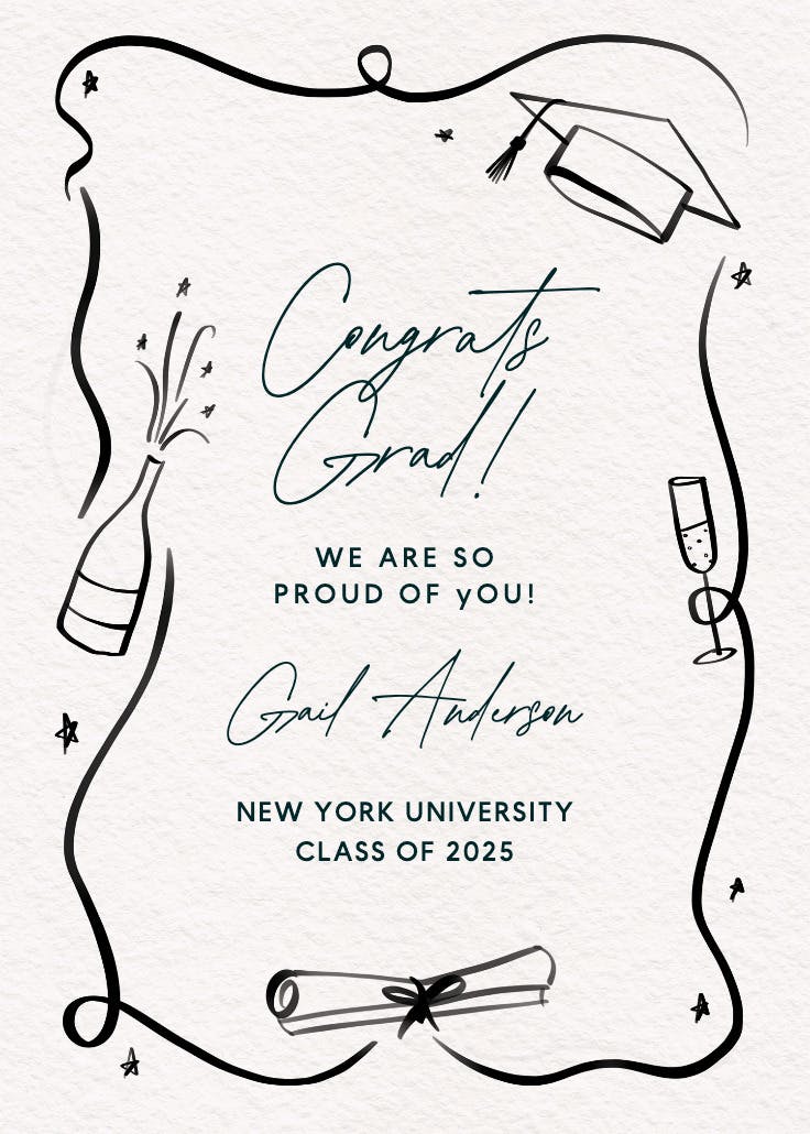 Grand achievement - graduation card