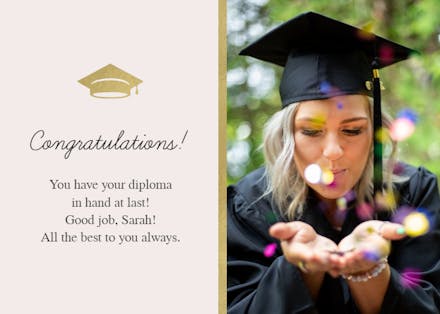 Halfsies - Graduation Card