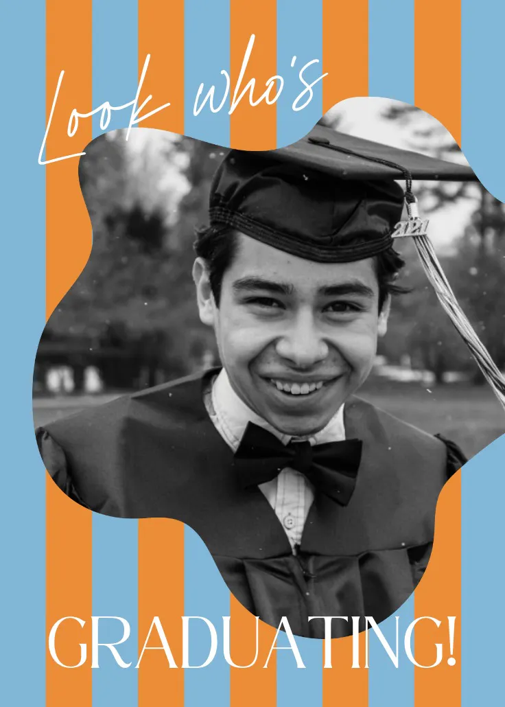 Introducing the graduate - graduation card