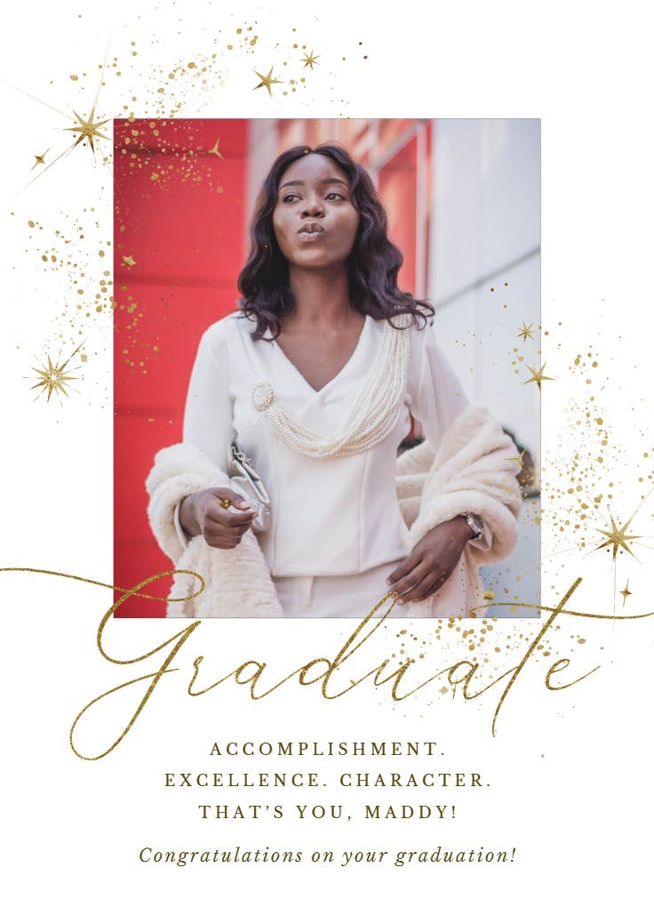 Magical moments - graduation card