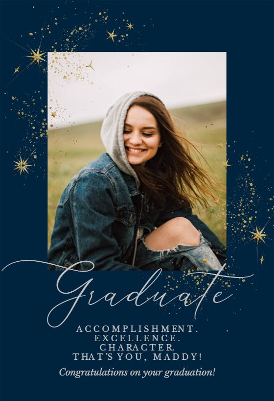 Magical moments - graduation card