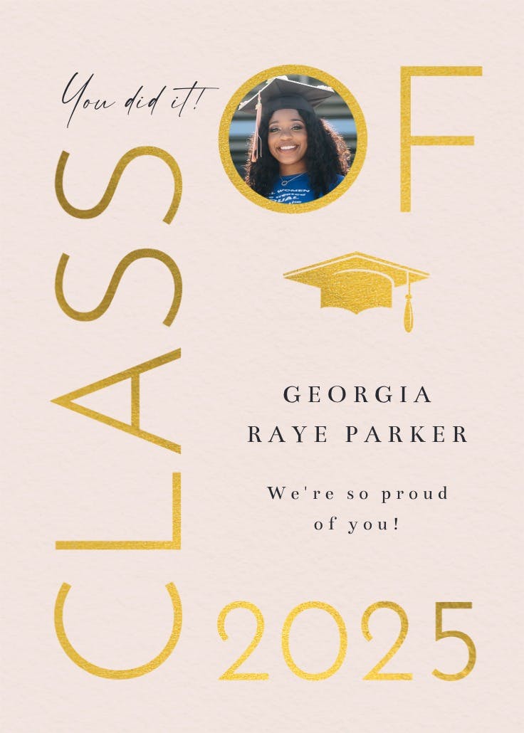 Off they go - graduation card