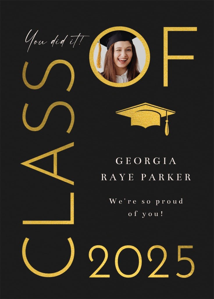 Off they go - graduation card