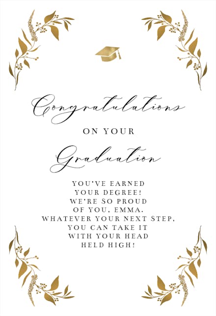 occasions card -  Touch of Gold