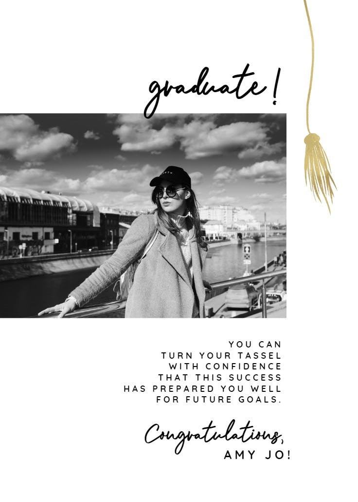 Trending - graduation card