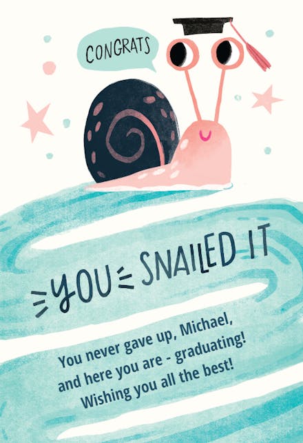 Upward Spiral - Graduation Card