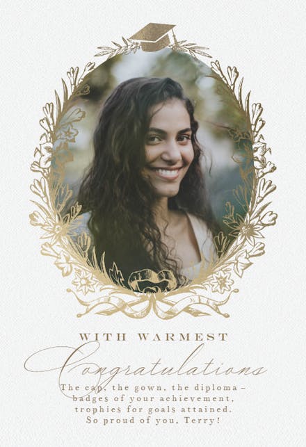 Vine Lines - Graduation Card