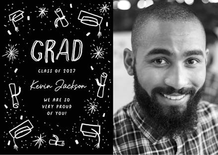 Whimsical grad - graduation card