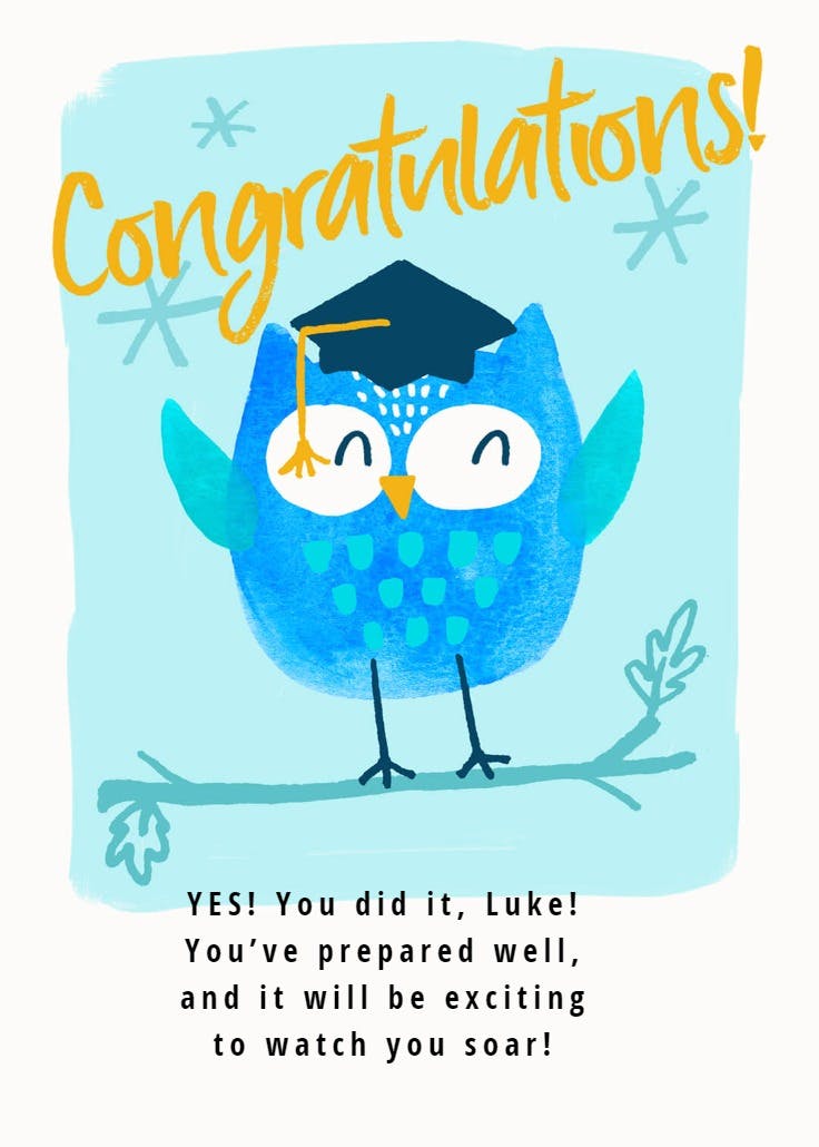 Woohoo for you! - graduation card