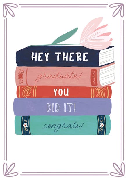 You did it! - graduation card