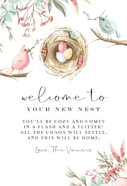 Best Nest - New Home Card