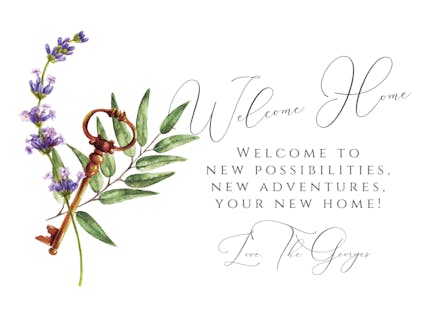 Castle Key - New Home Card