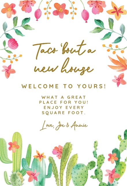 Collected Cacti - New Home Card