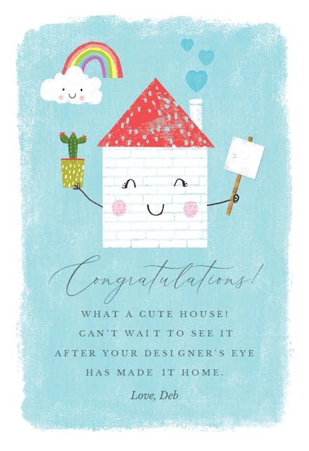 Domestic Delight - New Home Card (free) 