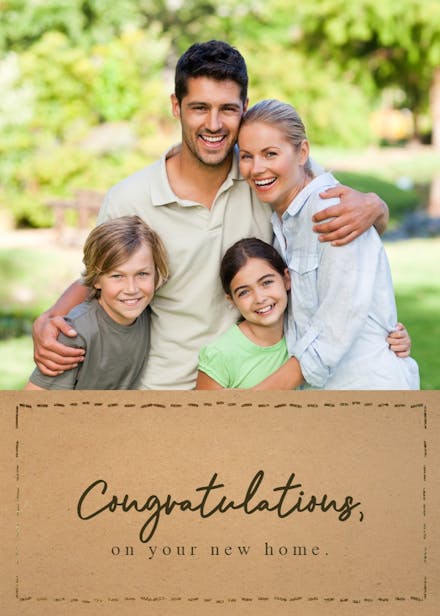 Dotted border - congratulations card