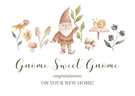 Fairy Garden - New Home Card
