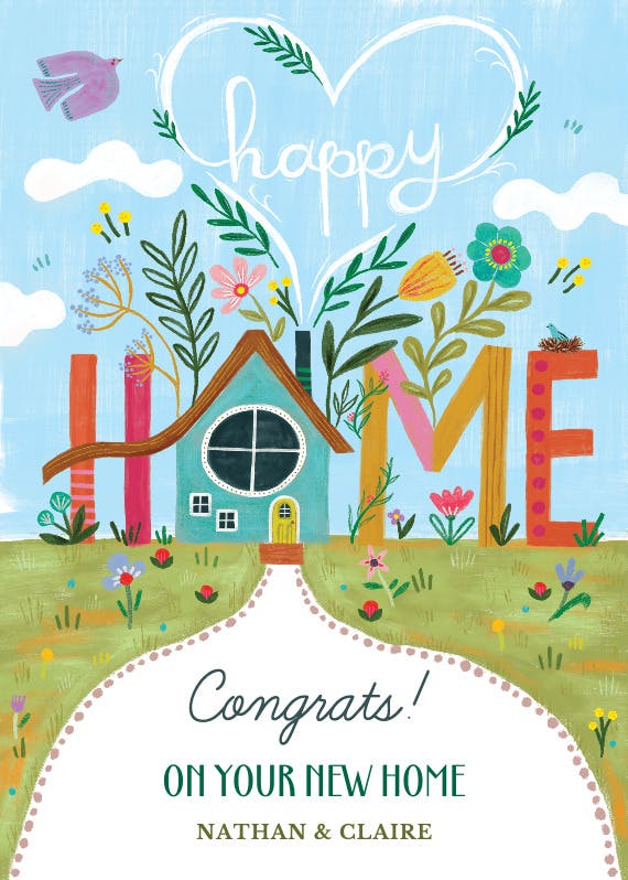 I'm coming home - new home card