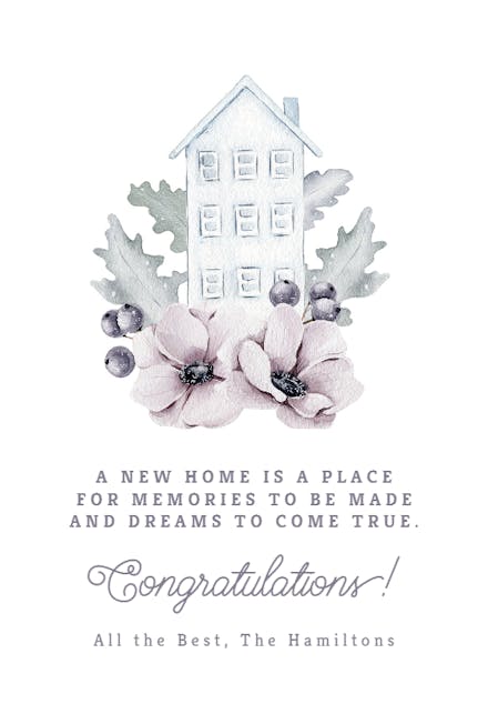 Nestled Nest - New Home Card