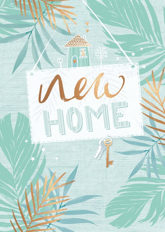 New home adventure - new home card