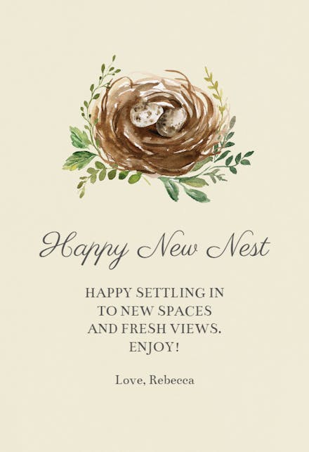 New Nest - New Home Card