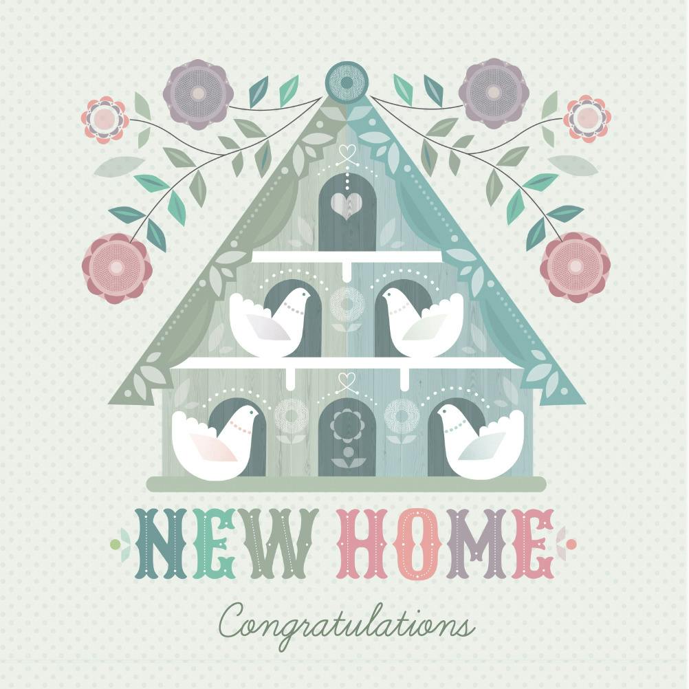 Nouveau nest - congratulations card