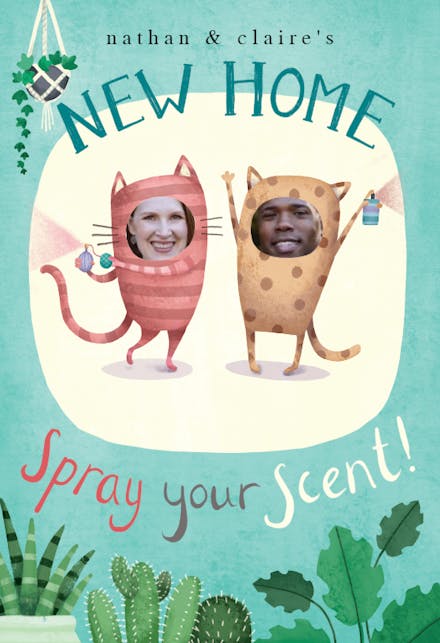 Spray your Scent - New Home Card