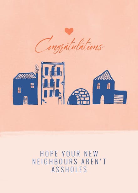 Unique houses - new home card